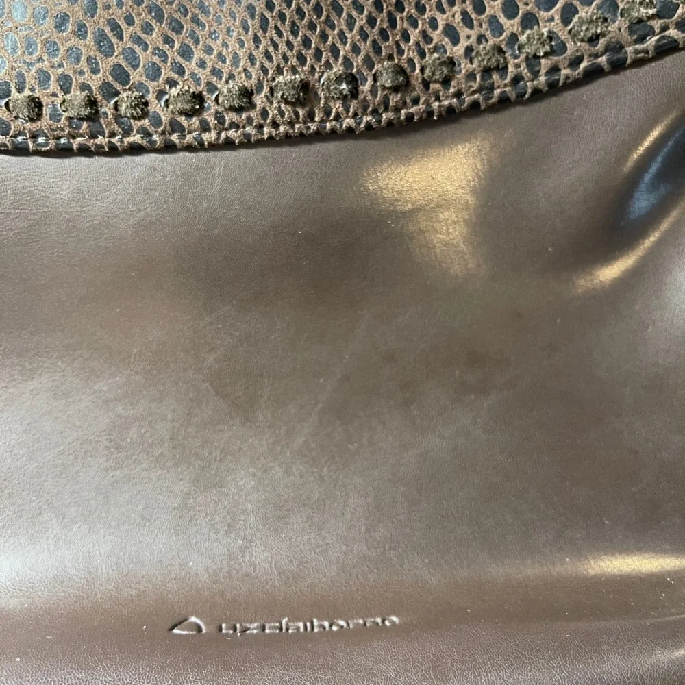 Liz Claiborne‎ brown faux leather handbag
